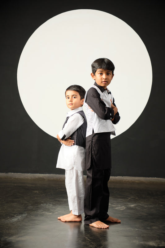 Nova Kurta Set - Black