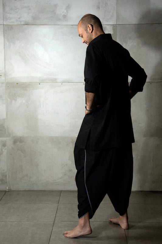 Linea Dhoti - Black