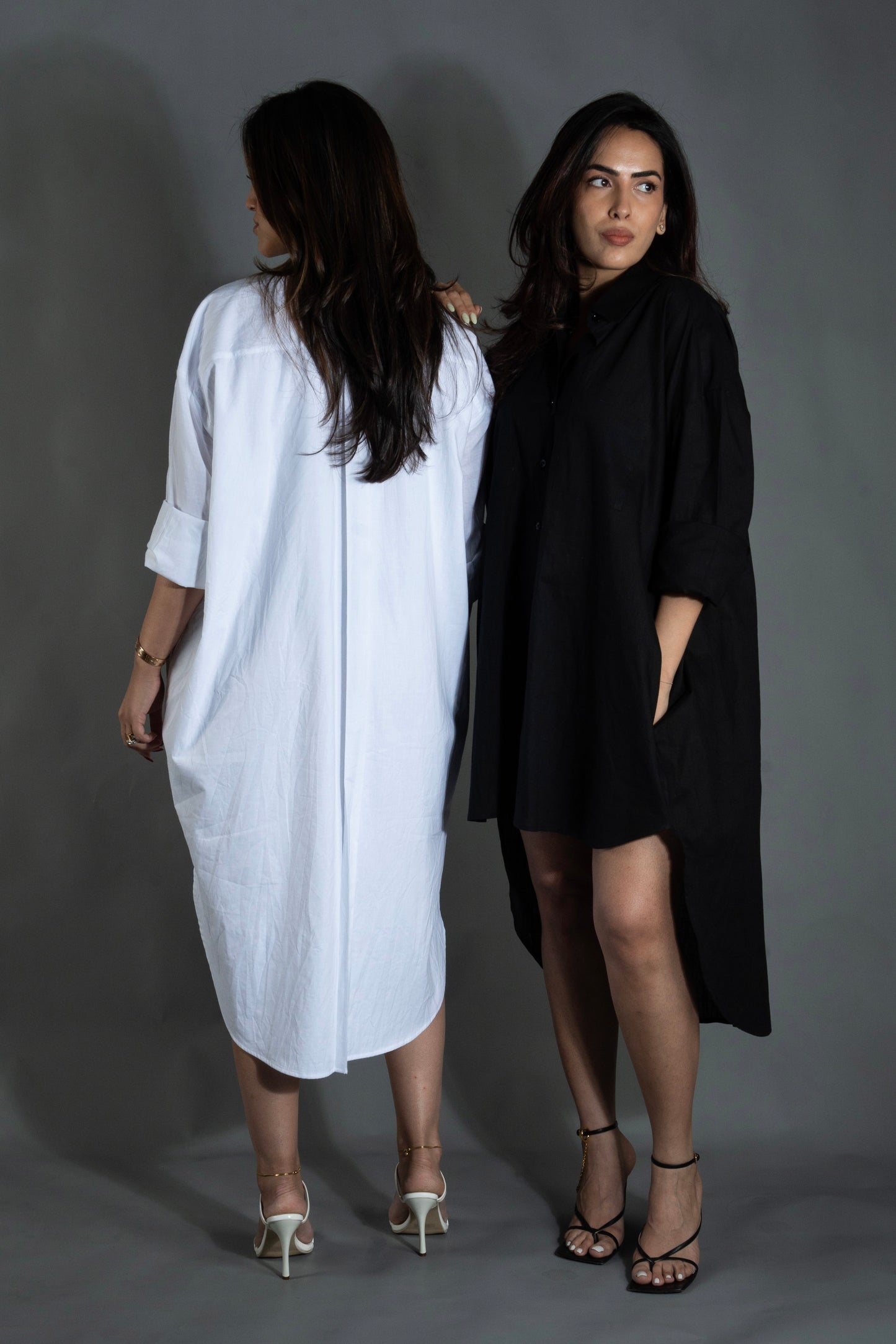 Zenith Shirt Dress - Blanc