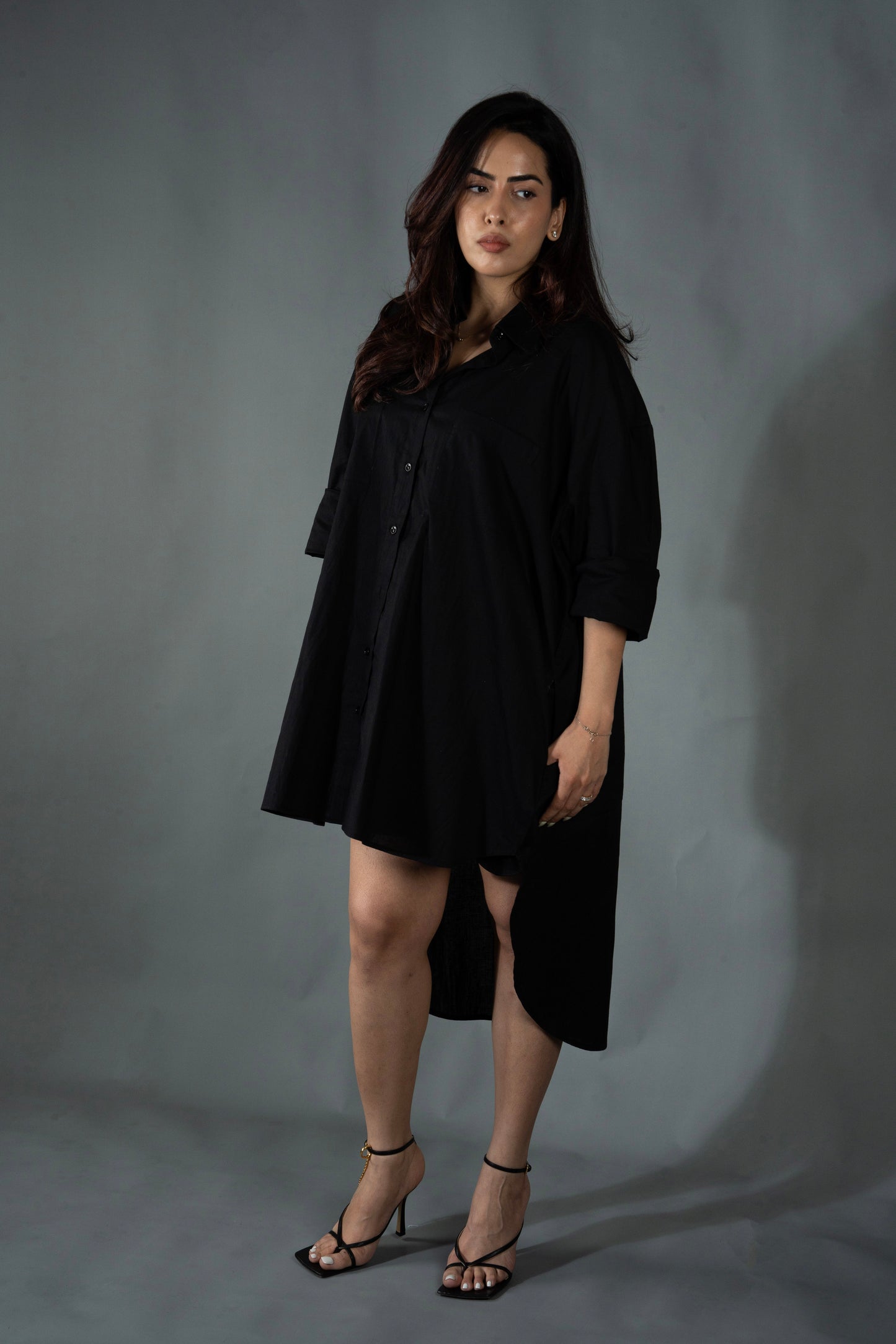 Zenith Shirt Dress - Noir