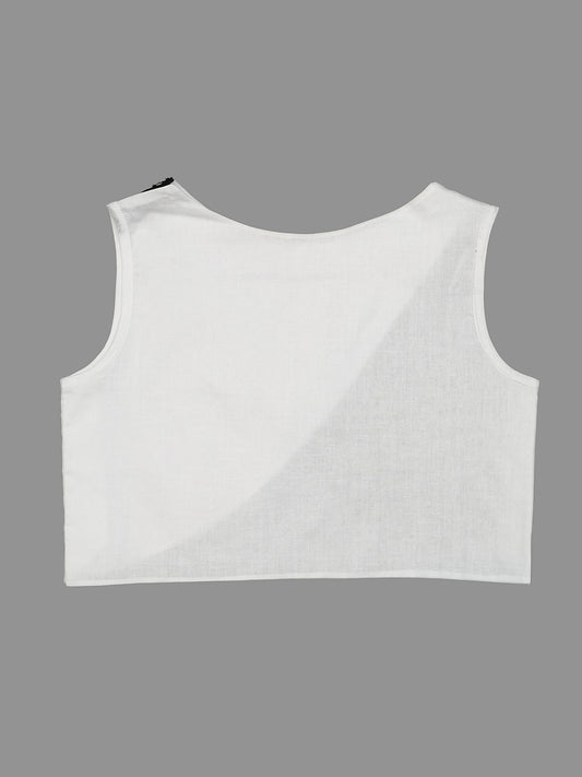 Eclipse Crop - White