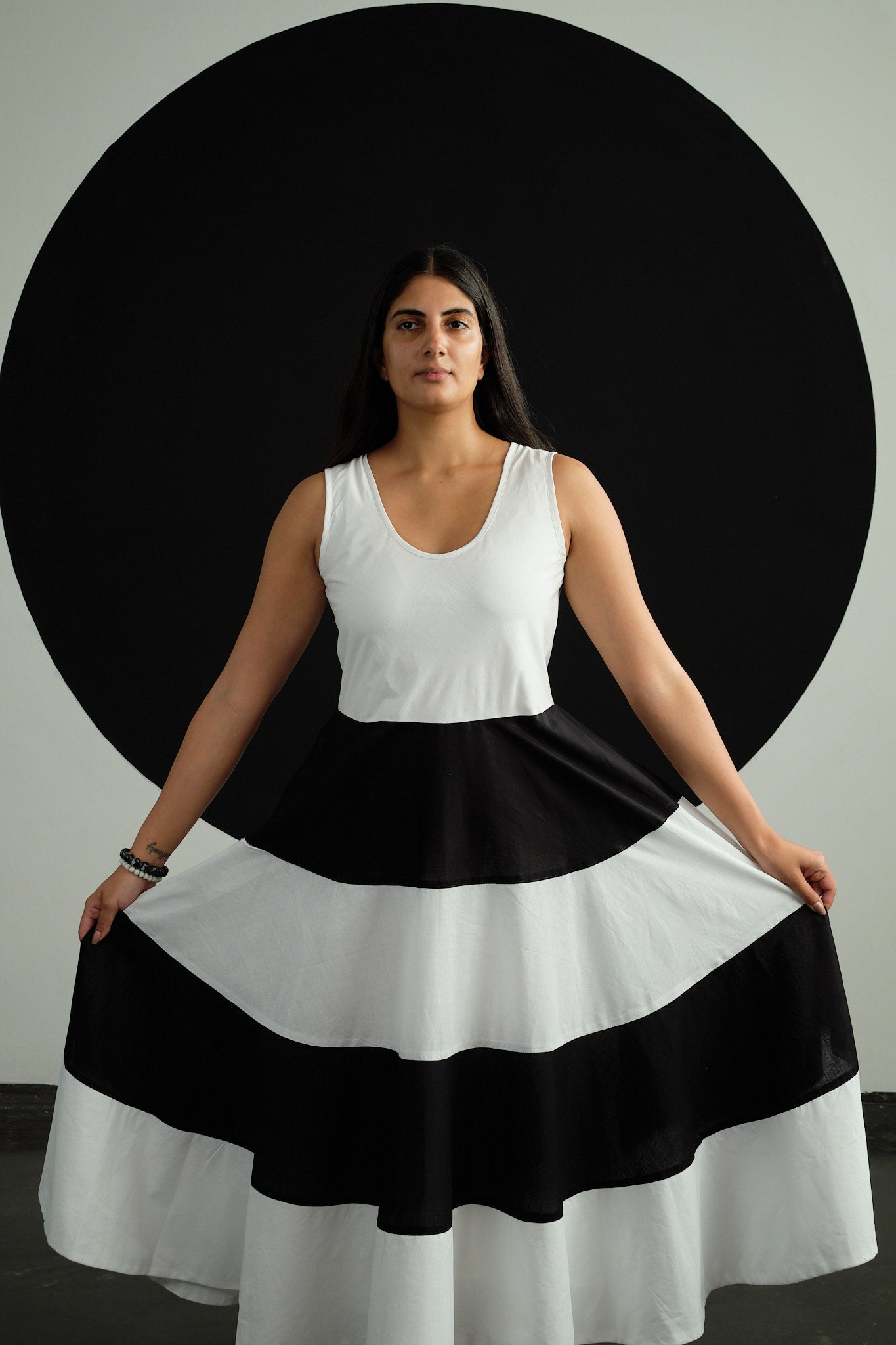 Orbit Dress - White Crest